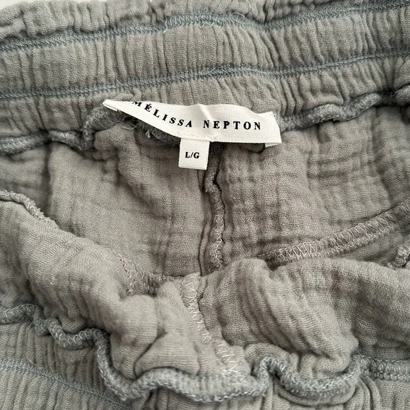 Melissa Nepton sage green casual shorts